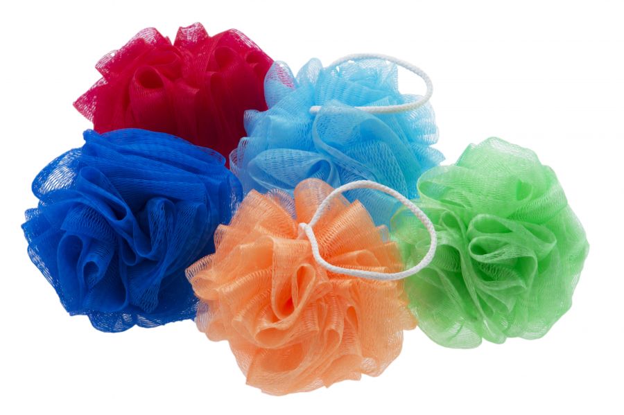 Esponja de Banho em Nylon, Bucha Flor