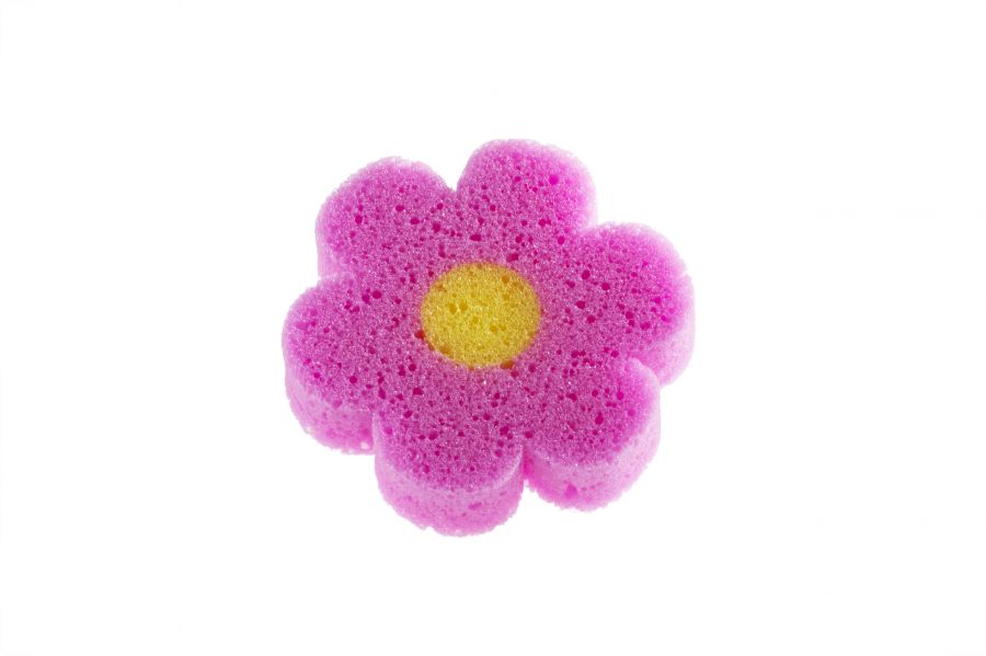 Esponja de Banho Infantil Flor