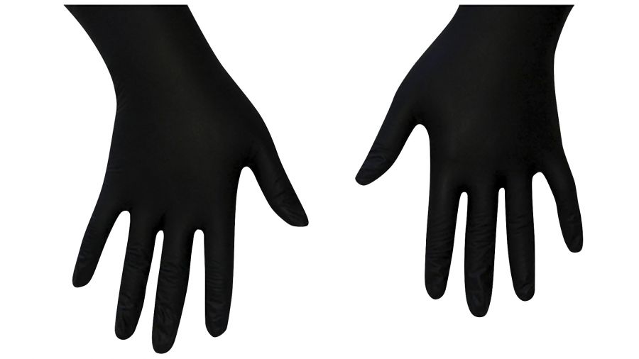 Luva Descart�vel Black Nitr�lica Tam M - 5 pares