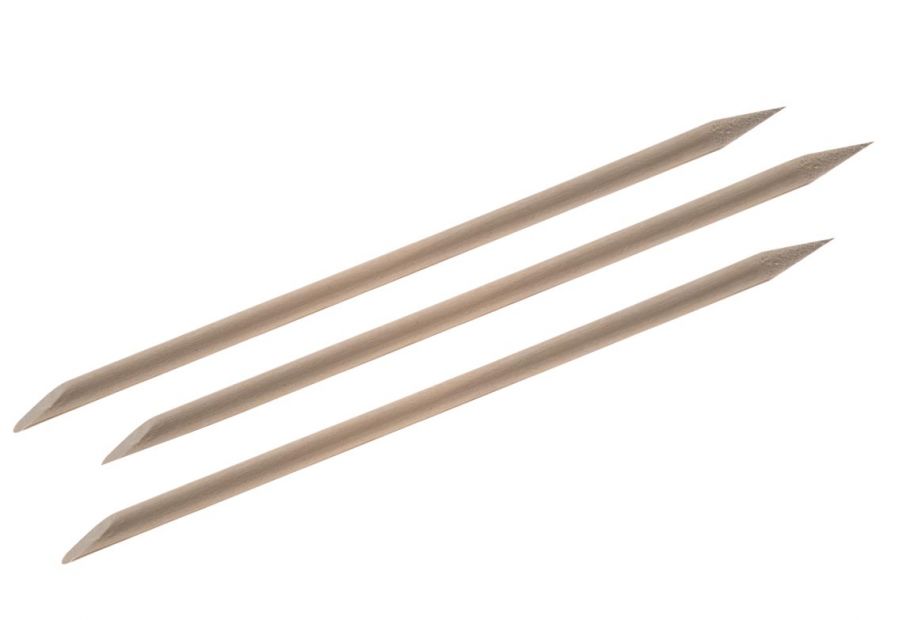 Palito para Manicure Marfim Ponta e Chanfro 