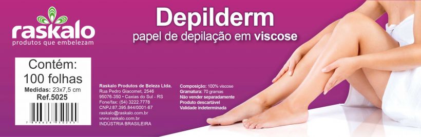 Papel para Depilao Viscose com 100 Folhas