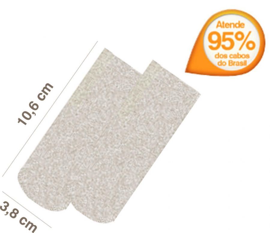 Refil de Lixa Descartvel para ps Preciosa Gro Grosso Branco com 50 unidades