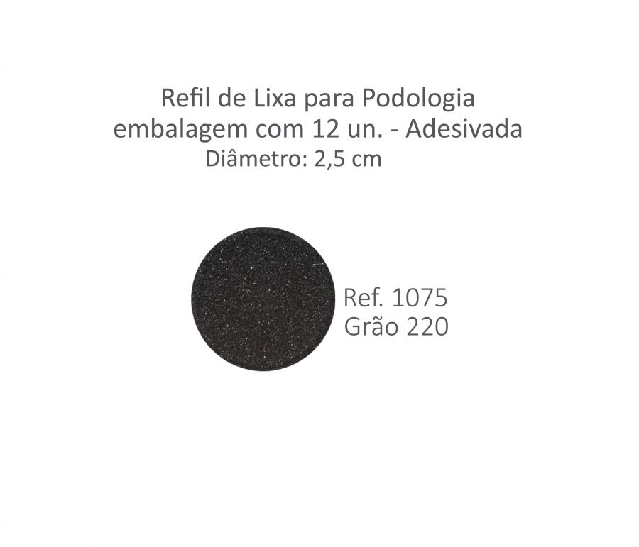 Refil de Lixa Preta Lminar para Podologia Gro 120