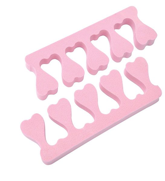Separador de Dedos EVA Cora��o Kit com 12 pares