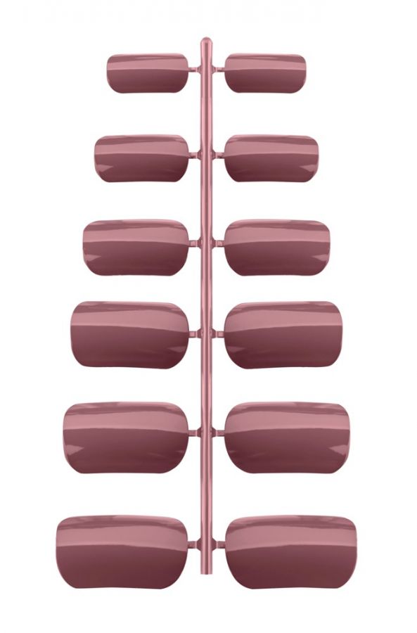 Unhas Postias Color Rosa Retr